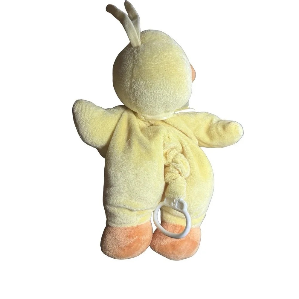 Rare Carters Duck Crib Pull‎ Plush Baby Duckie Polka Dot Lovey Nursery Lullaby